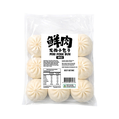 【冻】 山东品质王 鲜肉发面小包子  9pcs