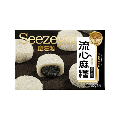 【国内直采】赵一鸣零食 top好物 糯叽叽流心爆浆麻薯 芝麻味 150g