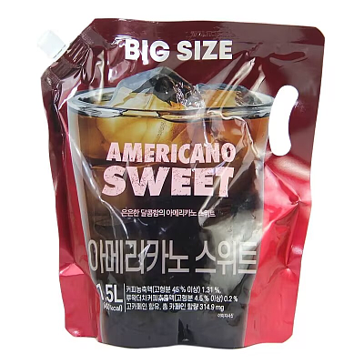 韩国GS 美式咖啡 甜味 1.5L