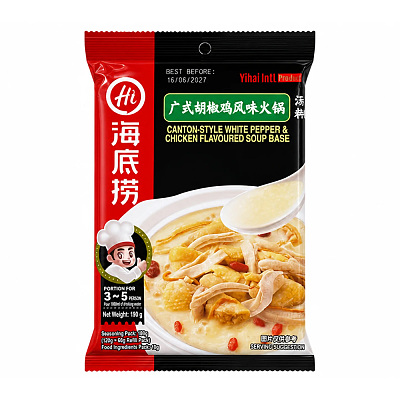 海底捞 广式胡椒鸡风味火锅汤料 190g