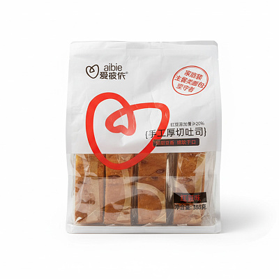爱彼依 手工厚切吐司 红豆味 388g