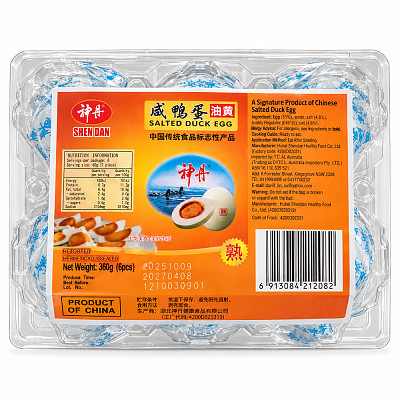 神丹 熟咸鸭蛋 6枚入 360g