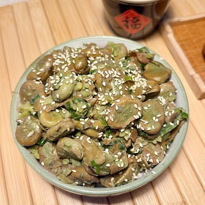 上海特色菜--葱油蚕豆（不辣）（500ml盒装）【约280g】【限时特价】