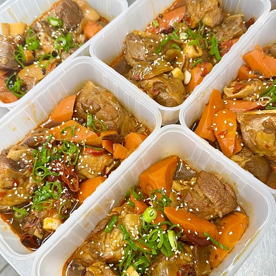 红焖羊腿肉（辣）（100ml盒装）（约600g）【限时特价】