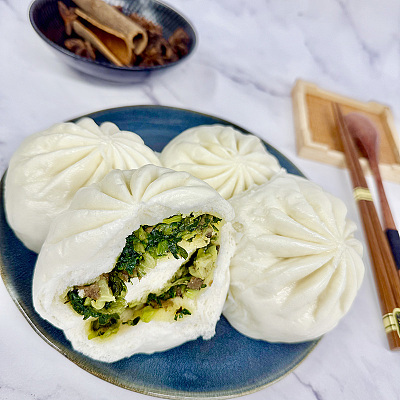 香菇青菜包(2个装)(需蒸非既食)