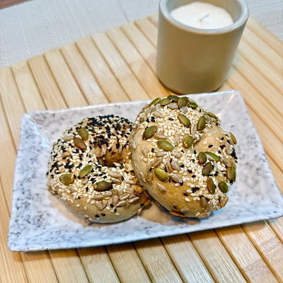 全麦核桃贝果（2个装）【限时特价】