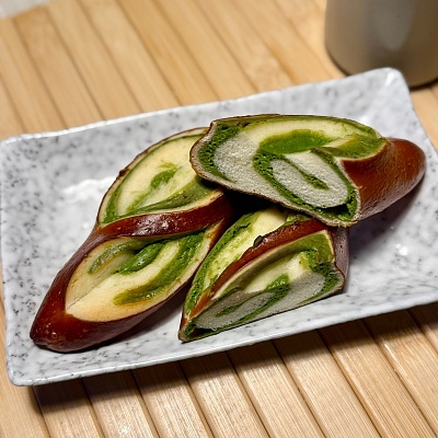 抹茶奶酥（碱水面包）（2个装）【限时特价】