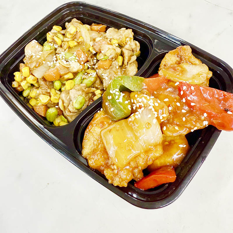 spicy-braised-fish-filletstir-fried-edamame-with-diced-chicken-1
