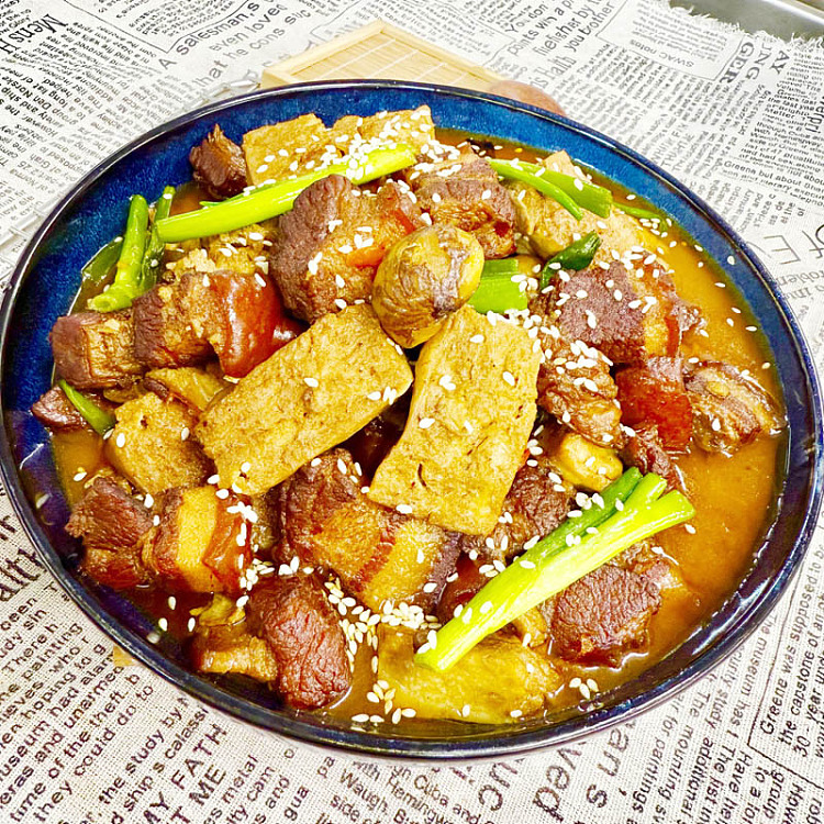 chestnut-braised-pork-stewed-with-frozen-tofu-1