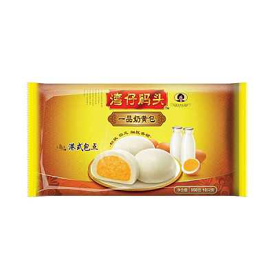 【冻】湾仔码头 奶黄包 10个入 350g
