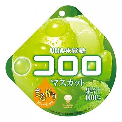 UHA 爆浆果汁软糖 绿葡萄味 48g