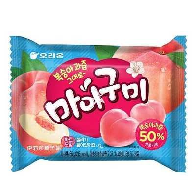Orion 水蜜桃味夹心软糖 66g