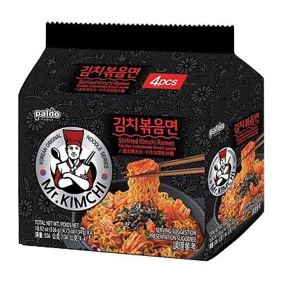 Paldo 八道泡菜先生 手作泡菜干拌面 134g*4袋/包