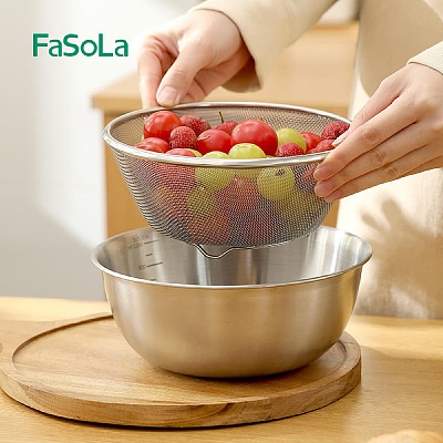 FaSoLa 不锈钢盆/四个款式可选