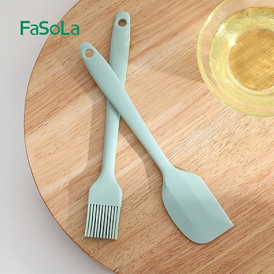 FaSoLa 硅胶刮刷套装 橄榄绿 含油刷*1&刮刀*1