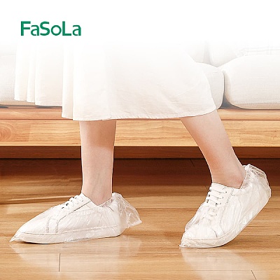 FaSoLa 一次性鞋套 白色 36*14.5cm 100只装