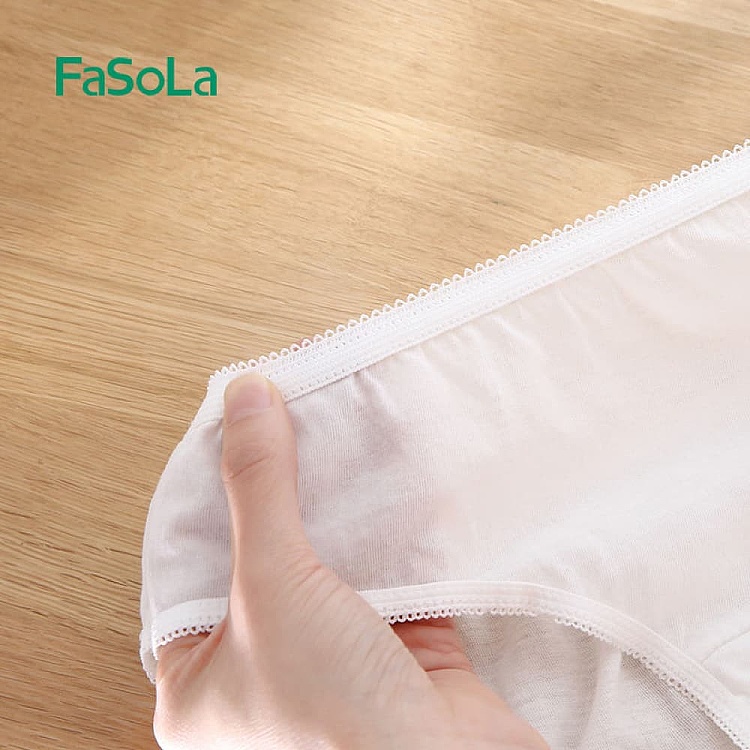 fasola-travel-disposable-cotton-panties-for-women-white-xl-size-5-pack-4