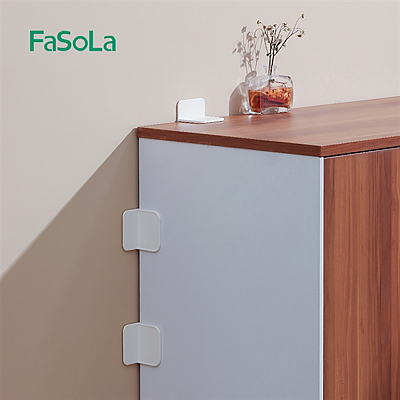 FaSoLa 防倾倒家具固定器 白色 7*7*5.5cm