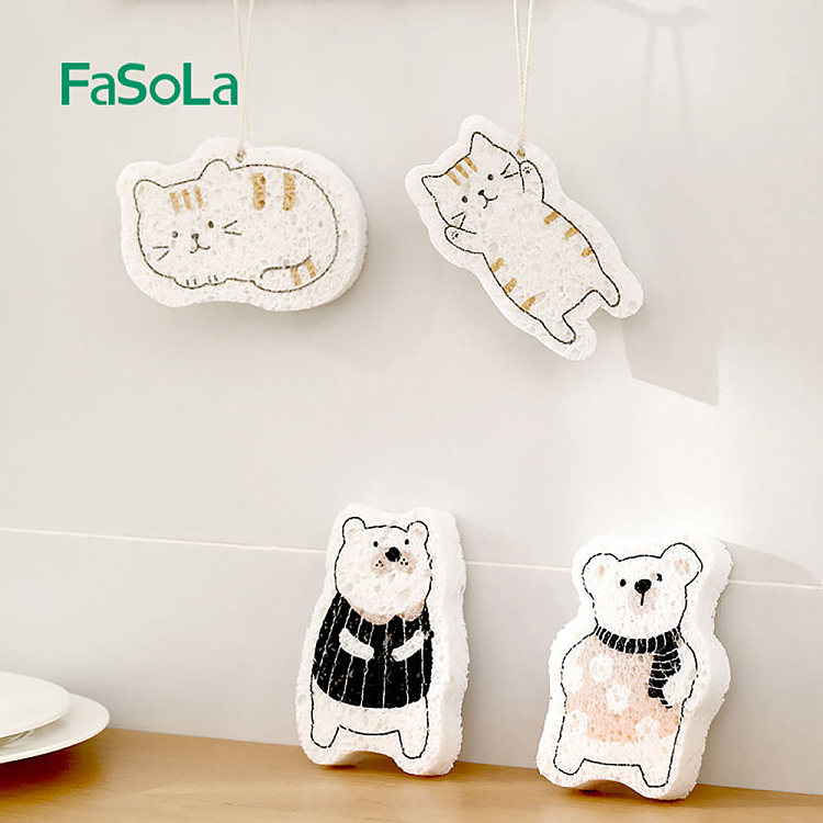fasola-household-kitchen-cleaning-compressed-wood-pulp-cotton-cute-fun-male-bear-106-72cm-3