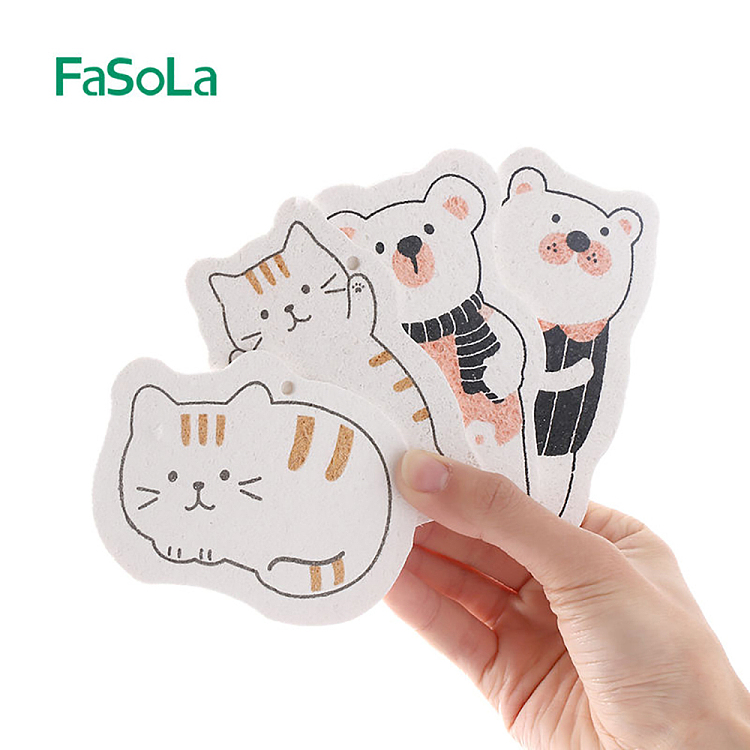 fasola-household-kitchen-cleaning-compressed-wood-pulp-cotton-cute-fun-male-bear-106-72cm-5