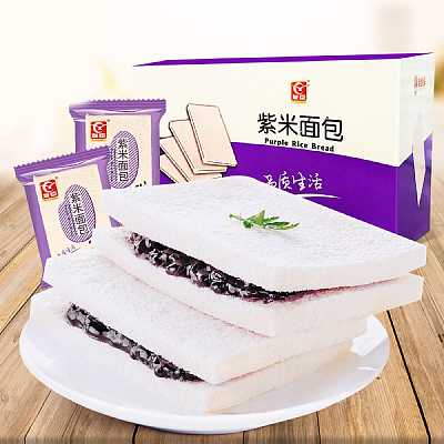 【整盒】友臣 紫米面包 10包入 520g