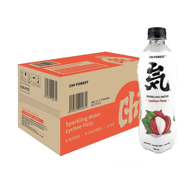 the-whole-case-of-yuanqi-forest-lychee-flavor-soda-sparkling-water-480ml-15-bottles-case-1