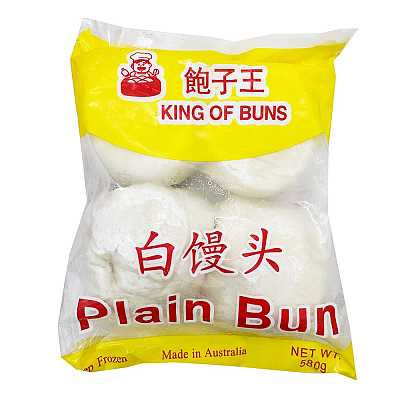 【冻】包子王 白馒头 4pcs 580g