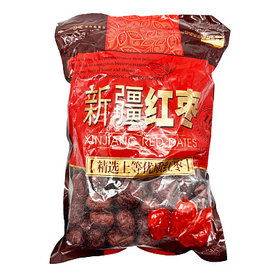 金袋子 精品灰枣 新疆红枣 500g
