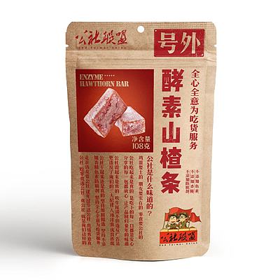 公社联盟 酵素山楂条 108g