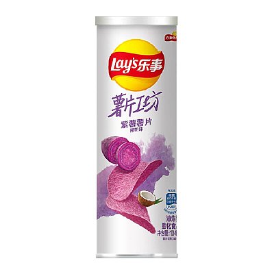 乐事 薯片工坊 紫薯薯片 椰奶味 104g