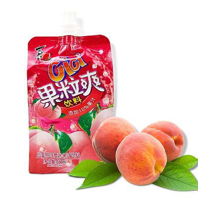 喜之郎 果粒爽 水蜜桃味 350ml