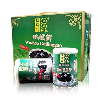 【整箱】双钱 梧州龟苓膏 250g*12罐/箱