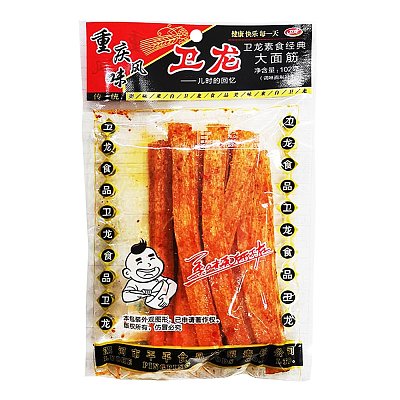 卫龙 小时候的回忆 大面筋（透明袋）102g