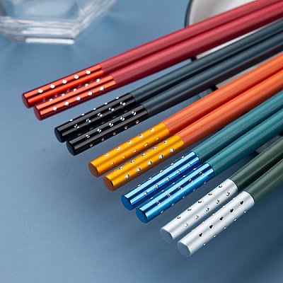 客满多 合金筷 5色装 型号:KC882 约162g