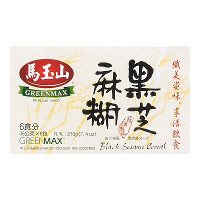 马玉山 黑芝麻糊 6包入 210g