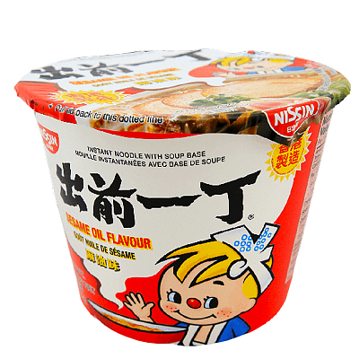 日清 出前一丁 麻油味 桶装 110g