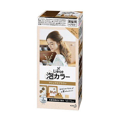 花王 泡沫染发剂 棉花糖棕色