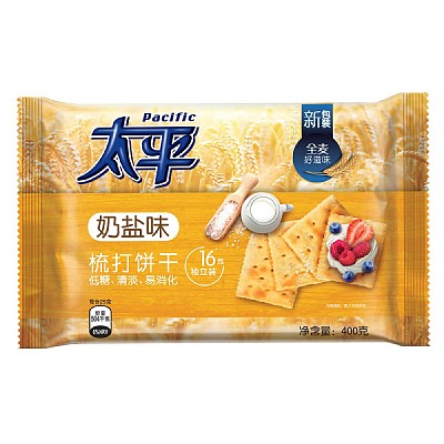 太平 苏打饼干 奶盐味 16包入 400g