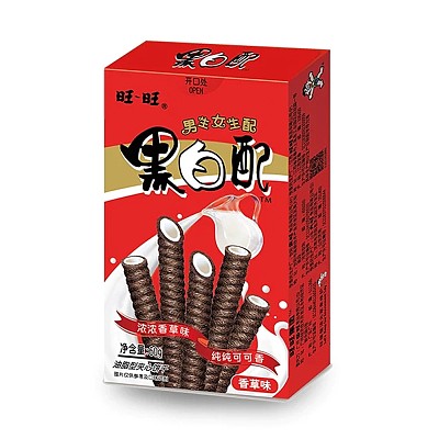 旺旺 黑白配 香草味 60g