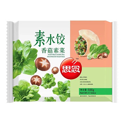 【冻】思念 素水饺 香菇素菜 500g
