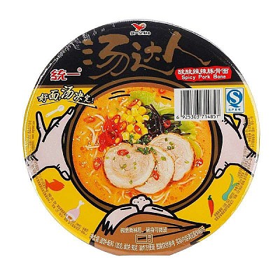 汤达人  酸辣豚骨拉面 碗装 135g
