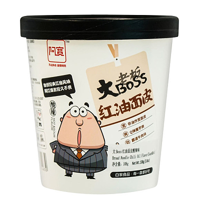 白家 阿宽 大Boss红油面皮 杯装 108g