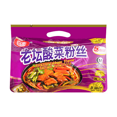 白家 老坛酸菜粉丝 110g*5袋/包