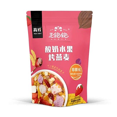 王饱饱 酸奶水果烤燕麦 220g