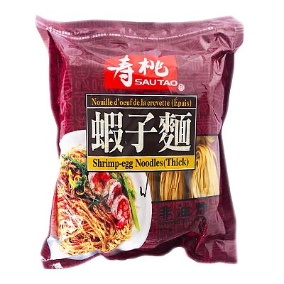 寿桃 粗虾子面 454g