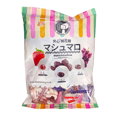皇族 夹心棉花糖 综合口味 巧克力&葡萄&草莓 150g
