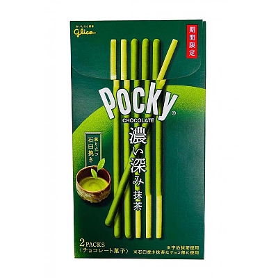 Glico Pocky 饼干棒 浓郁抹茶味 2pcs 62g