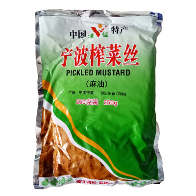 宁波榨菜丝 麻油味 250g