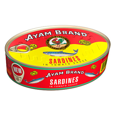 AYAM 番茄酱沙丁鱼 椭圆罐 215g