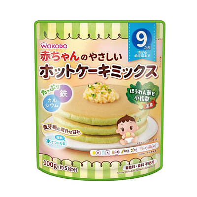和光堂 婴儿煎饼粉 含铁含钙 3个味道可选 100g 